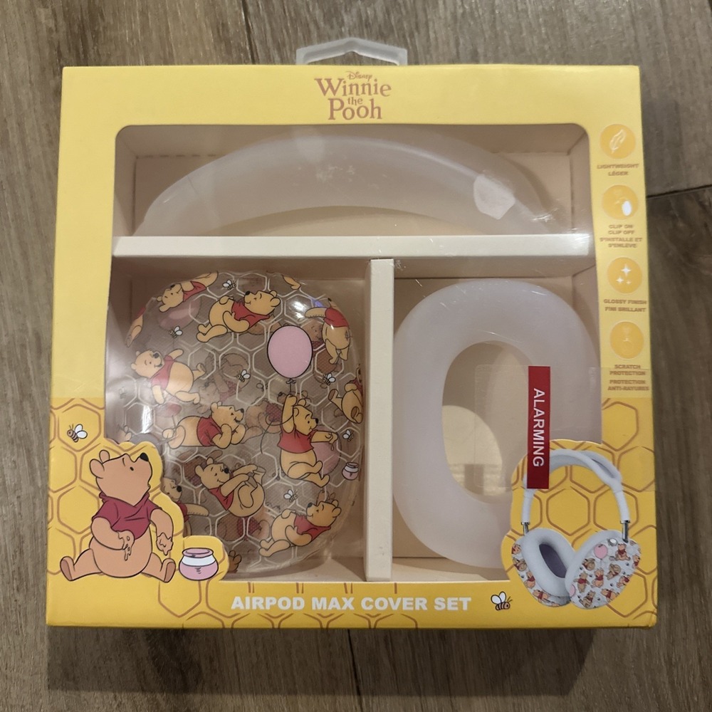 Winnie the Pooh AirPods Max Covers Disney Honeycomb Design Glossy New